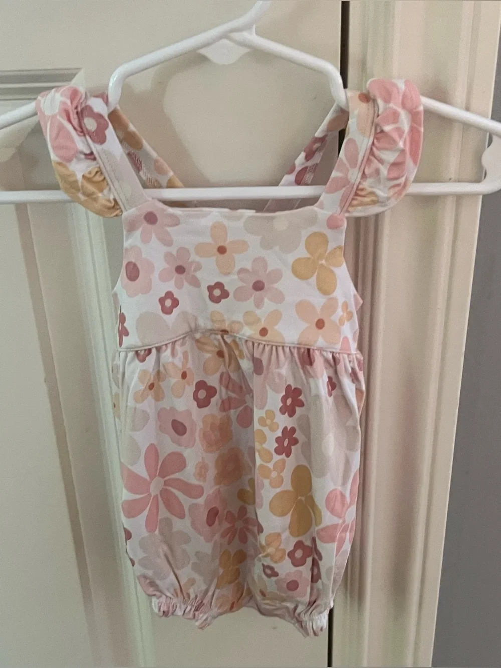 Blush Lotus Lennon bubble romper baby size 0-3 months